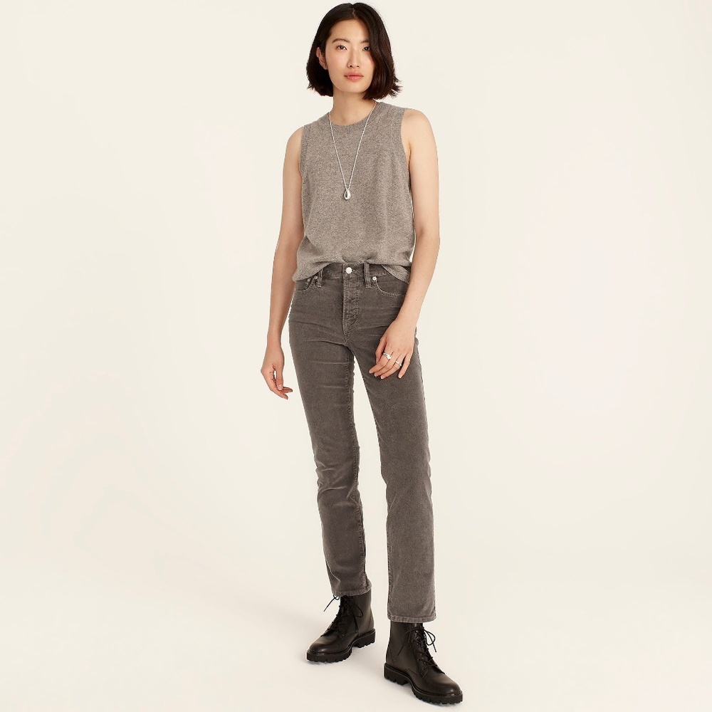 J. CREW Vintage Slim Straight Grey Cords